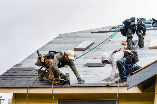 Professional Flat Roof Repair technician working in Monmouth, OR